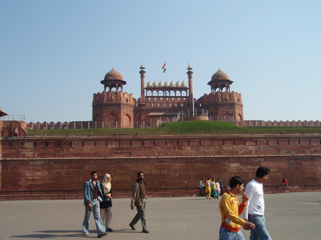 インドの観光地・ラールキラー城壁