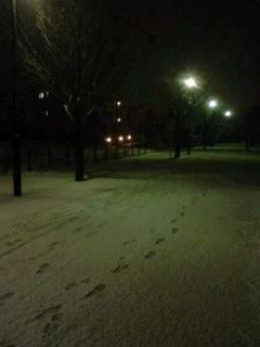 深夜の雪道2